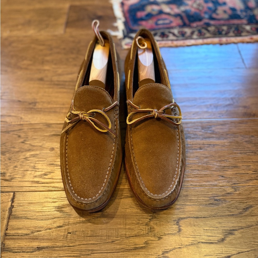 Trask Brown Snuff Suede Men's Loafers 11.5D
